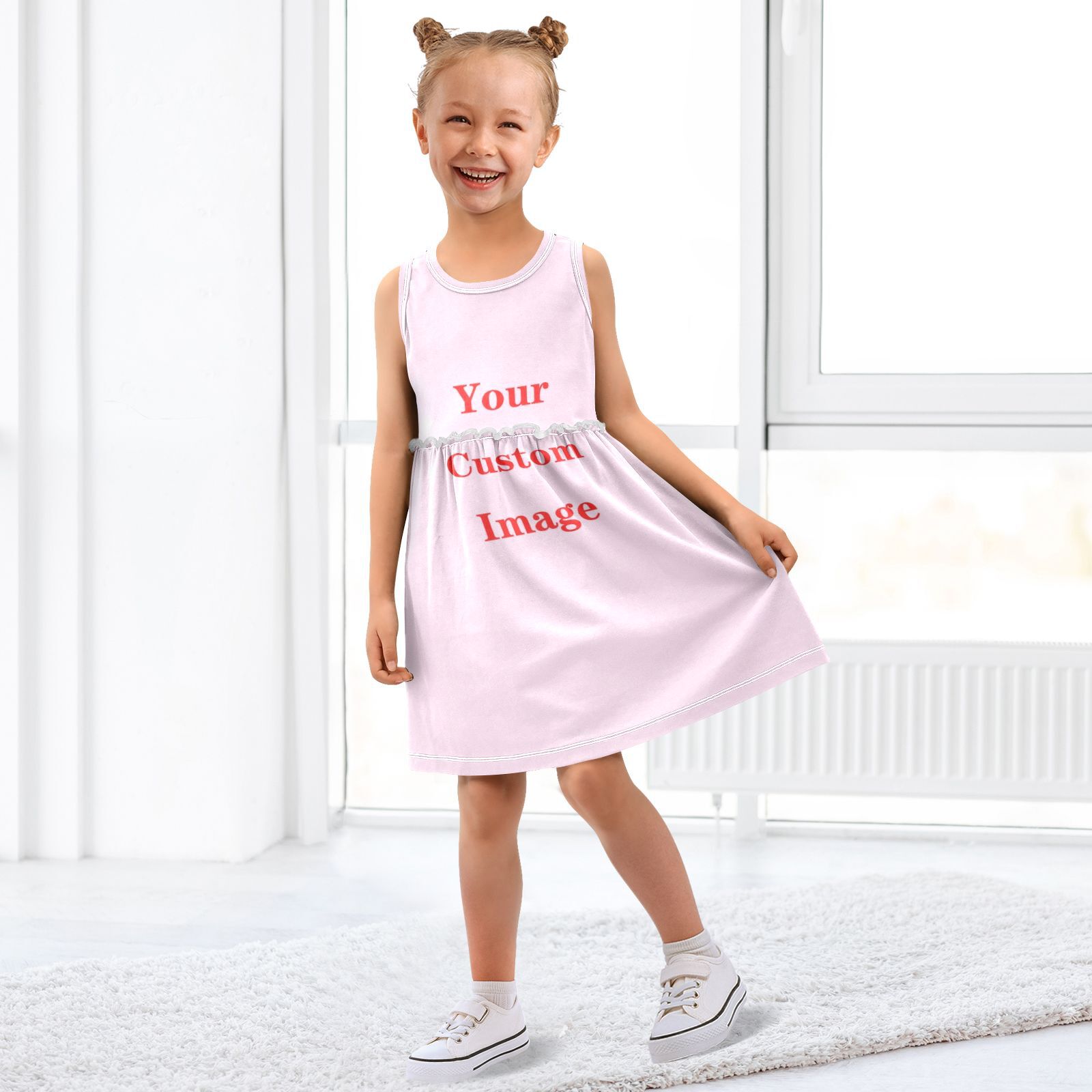 Baby Clothing Images - Kız Elbise Yeni Yaz Prenses Kolsuz