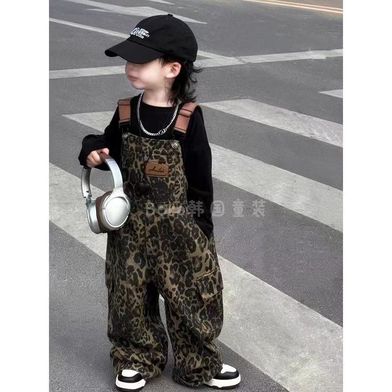 Baby Clothing High End - Erkek Sonbahar Giyim 2025 Yeni Leopar