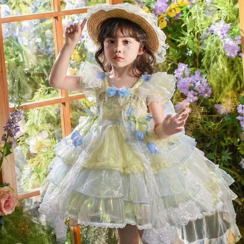 Baby Clothing High End - Kızlar High-end Lolita Prenses Elbise Çocuk