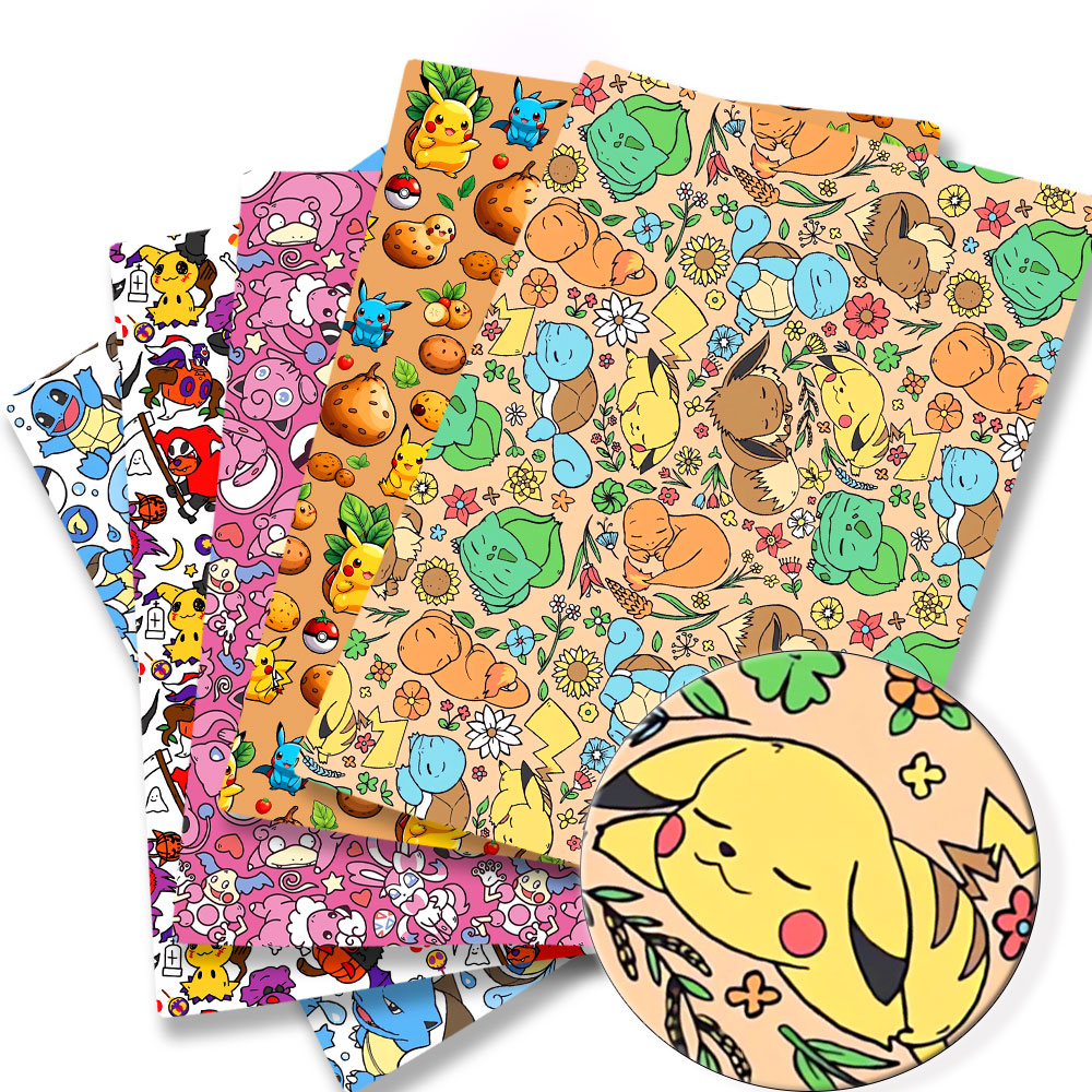 Baby Clothing Products - Pokemon Karikatür Fabric140*50 cm El Yapımı