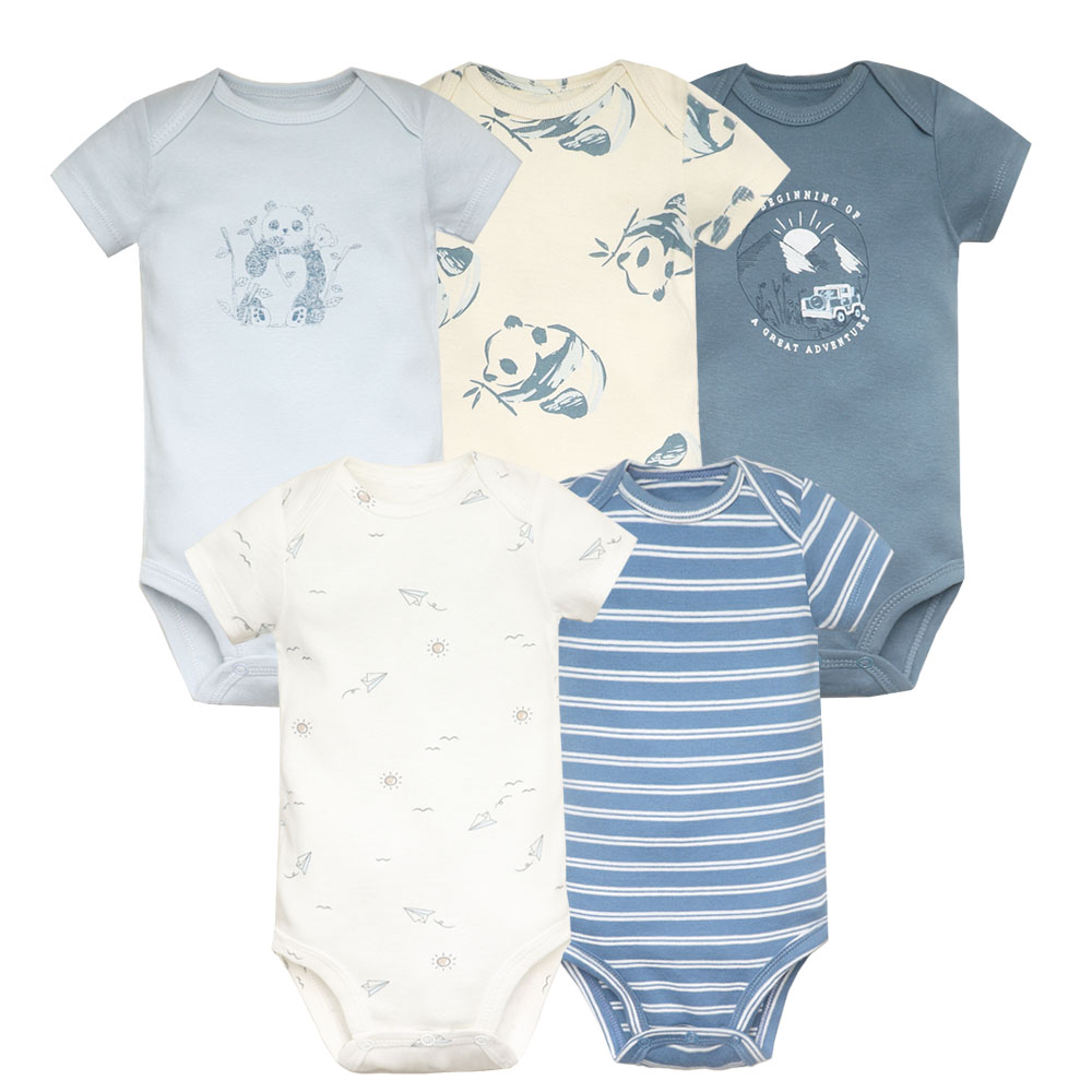 5 adet/grup Bebek Bodysuit Mod - Baby Clothing Outlet incelemesi ve fiyatı