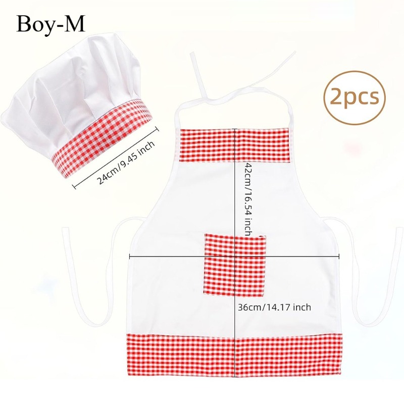 Kırmızı Gingham Bebek Şef Kost - Baby Clothing Products incelemesi ve fiyatı